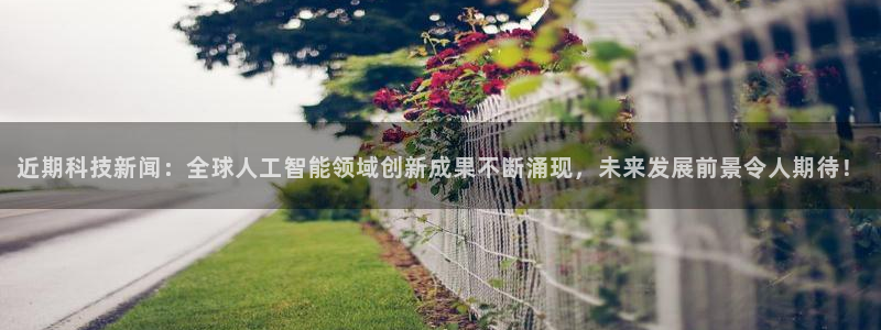 近期科技新闻：全球人工智能领域创新成果不断涌现，未来发展前景令人期待！