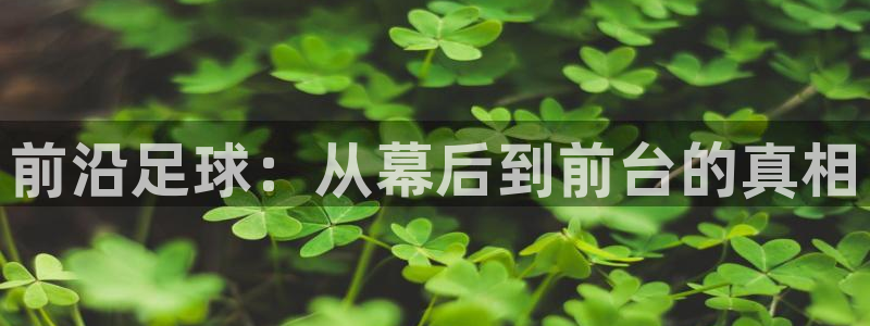 前沿足球：从幕后到前台的真相