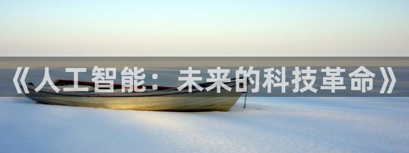 《人工智能：未来的科技革命》